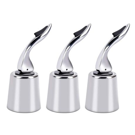 Stainless Steel Wine Bottle Stopper - Pack of 3 Buy Online in Zimbabwe thedailysale.shop