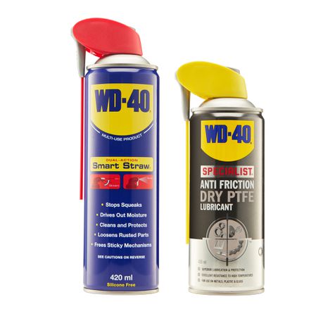 WD-40 Specialist Anti Friction Dry PTFE Lubricant & WD-40 Multi-Use Product