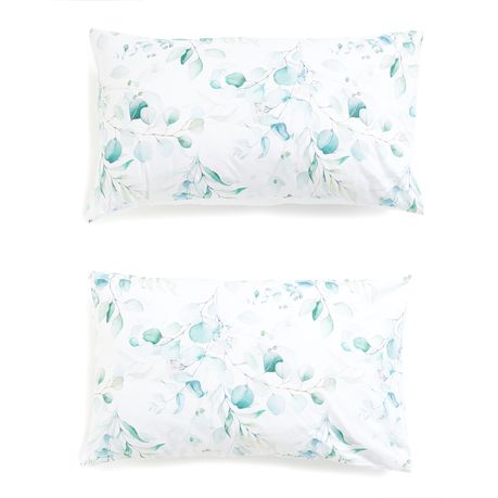 George & Mason - Eucalyptus Leaves Pillowcase - Set of 2