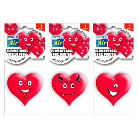 Car Fresheners -Smiling Heart-Power Air -Combo Pack of 3 Buy Online in Zimbabwe thedailysale.shop