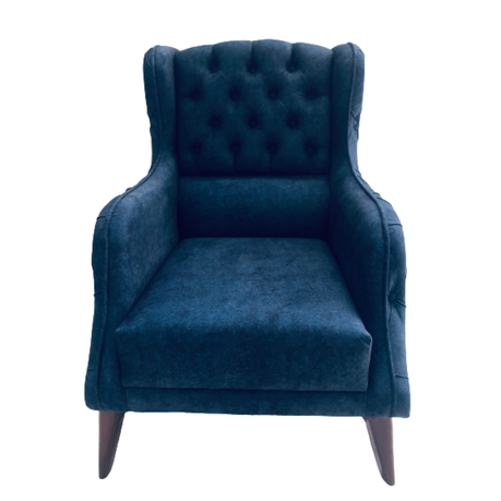 Didim - Blue Velvet  Single Sofa Buy Online in Zimbabwe thedailysale.shop