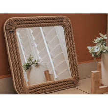 Load image into Gallery viewer, Nautical Elegant Square Rope Mirror
