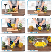 Load image into Gallery viewer, Stainless Steel Pineapple Corer Slicer Peeler Cutter F6-8-86
