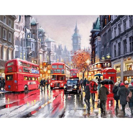 DIY Painting By Numbers Kit - Rainy London Buy Online in Zimbabwe thedailysale.shop