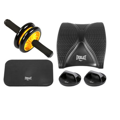 Everlast Strength Set - Push Up Bars, Double Ab Wheel, Ab Mat & Knee Pad Buy Online in Zimbabwe thedailysale.shop