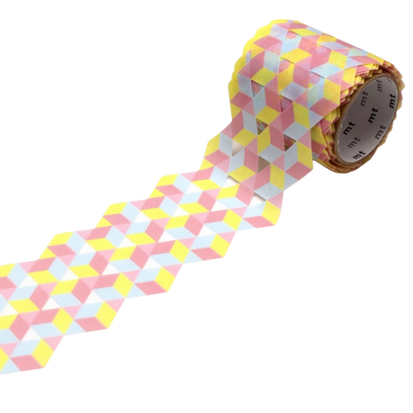 Washi Tape - mt Fab, die-cut Cube 45mm x 3m Buy Online in Zimbabwe thedailysale.shop