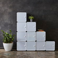 Load image into Gallery viewer, Gretmol 12 Cube Stackable Storage - Black
