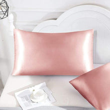 Load image into Gallery viewer, JustCanvas Satin Pillowcases - Rose Gold - Set of 2
