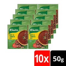 Load image into Gallery viewer, Knorr Rich Beef &amp; Tomato Soup 10x50g
