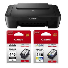 Load image into Gallery viewer, Canon PIXMA MG2545S A4 3-in-1 Printer - Black + 2 Extra Large Cartridges
