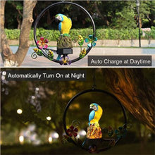 Load image into Gallery viewer, Outdoor Solar Wind Chime Light, Garden Light, Garden Decoration– Blue Parrot
