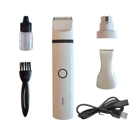 Rechargeable Cordless 3-In-1 Pet Grooming Clipper Nail Grinder Trimmer Kit Buy Online in Zimbabwe thedailysale.shop