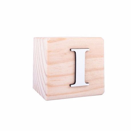 Wooden Alphabet Blocks(I) Buy Online in Zimbabwe thedailysale.shop