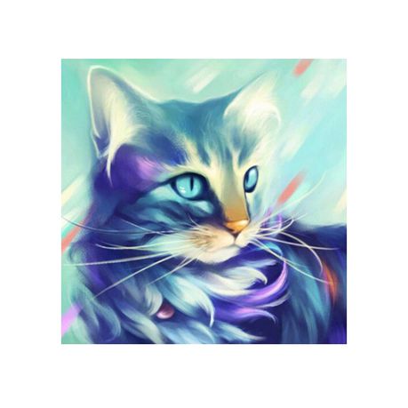 Diamond Painting DIY Kit,Full Drill, 40x40cm- Cat Buy Online in Zimbabwe thedailysale.shop