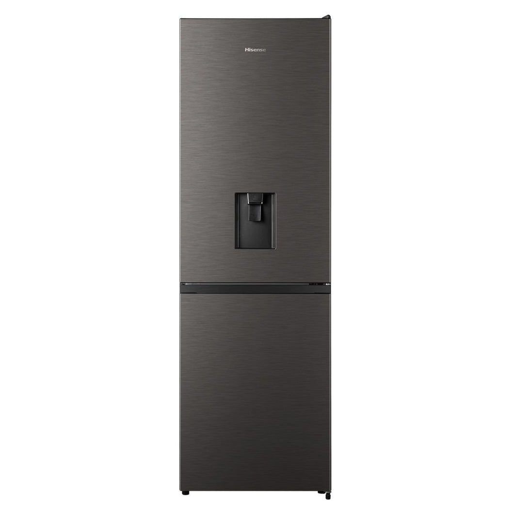 Hisense 305L Bottom Freezer Fridge with Water Dispenser - Titanium Inox