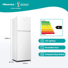 Load image into Gallery viewer, Hisense 154L Top Freezer Fridge - White
