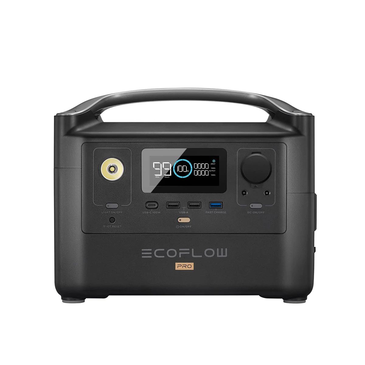 EcoFlow RIVER Pro 720Wh Portable Power Station - Black Buy Online in Zimbabwe thedailysale.shop