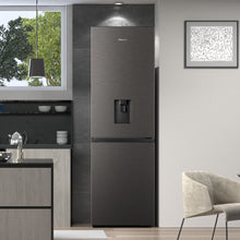 Load image into Gallery viewer, Hisense 305L Bottom Freezer Fridge with Water Dispenser - Titanium Inox
