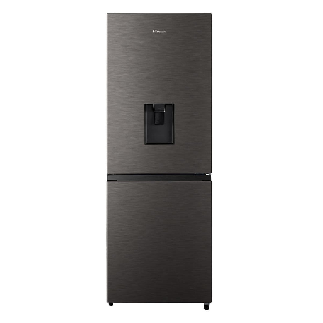 Hisense 222L Bottom Freezer Fridge with Water Dispenser -Titanium Inox