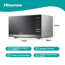 Load image into Gallery viewer, Hisense - 36 Litre Microwave Oven - Mirror Silver
