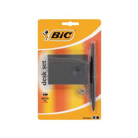 BIC Solo Desk Set - Blue & Black Ink