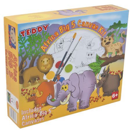 Teddy Africa Big 5 Canvas Kit