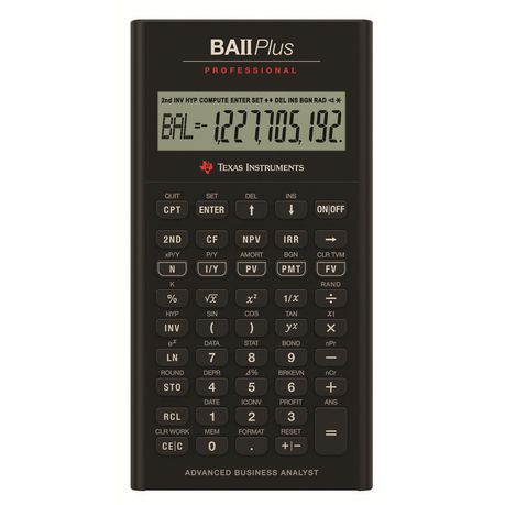 Texas Instruments BA ii Plus Professional Financial Calculator Buy Online in Zimbabwe thedailysale.shop